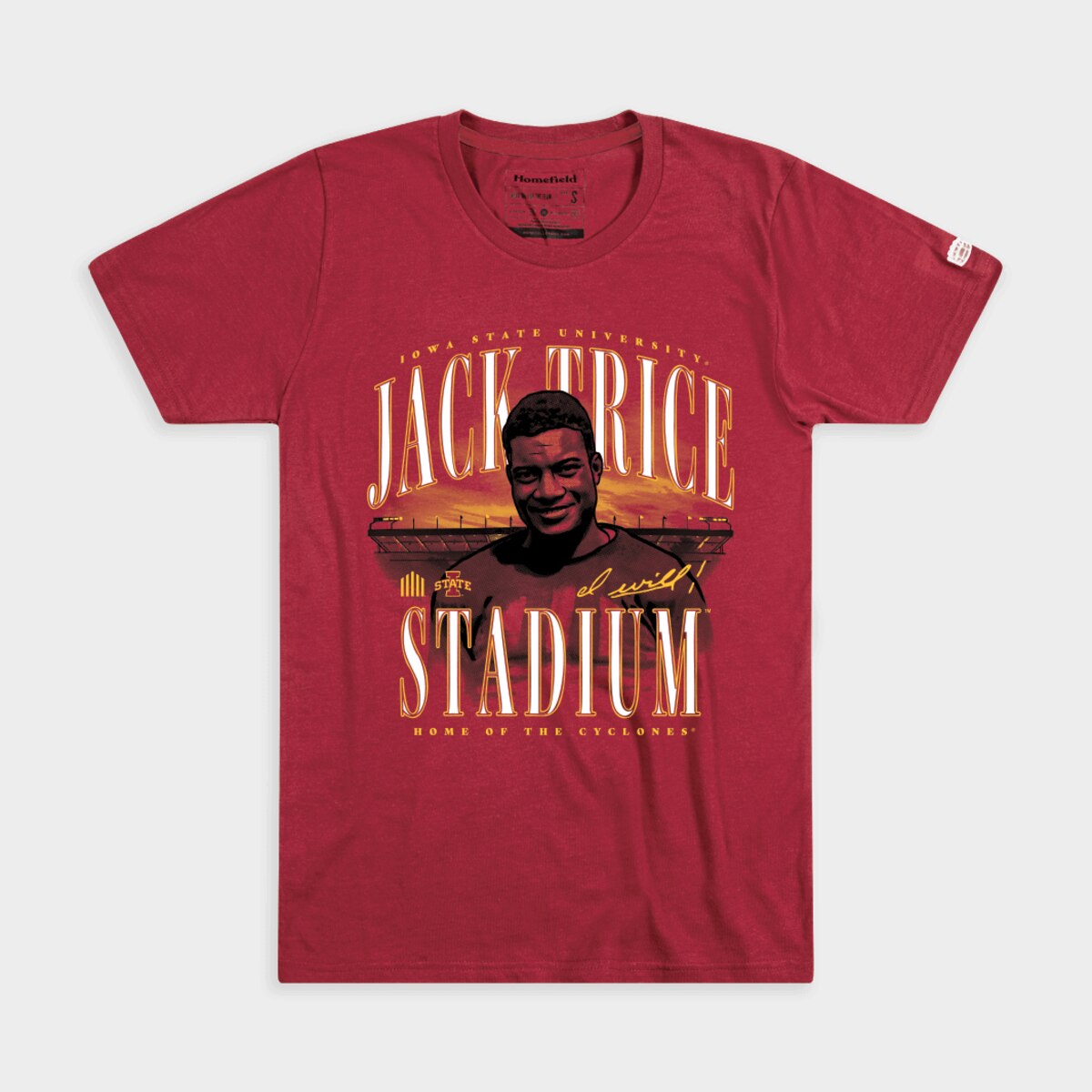 Homefield I-State Jack Trice Stadium Cardinal T-Shirt (was $38.00)